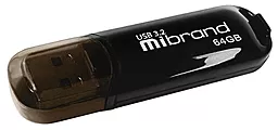 Флешка Mibrand USB 3.2 Gen1 Marten 64GB Black - фото Флешка Mibrand USB 3.2 Gen1 Marten 64GB Black