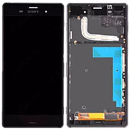 Дисплей Sony Xperia Z5, Xperia Z5 Dual (E6603, E6633, E6653, E6683, SO-01H, SOV32, 501SO) з тачскріном і рамкою, оригінал, Black