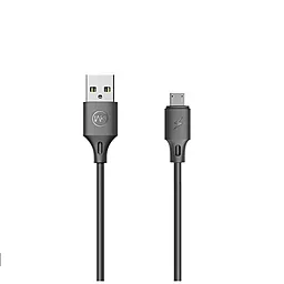 Кабель WK WDC-092M USB-A - micro USB 12w 2.4a 2м cable Black (6941027610534) - фото Кабель WK WDC-092M USB-A - micro USB 12w 2.4a 2м cable Black (6941027610534)