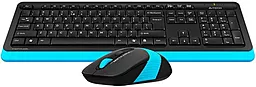 Комплект (клавіатура+мишка) A4Tech Fstyler FG1010 Black/Blue - мініатюра 4