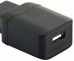 Сетевое зарядное устройство Hoco C22A Charger Black - миниатюра 2