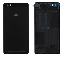 Задняя крышка корпуса Huawei P8 Lite (ALE-L21, ALE-L23) со стеклом камеры Original Black