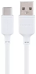 Кабель Momax Zero USB-A - Type-C 15w 3a 0.3м cable White - фото Кабель Momax Zero USB-A - Type-C 15w 3a 0.3м cable White