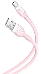 Кабель USB XO NB212 10.5w 2.1a USB Type-C cable pink