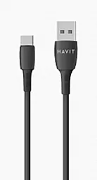 Кабель Havit HV-CB620C USB-A - Type-C 10w 1м cable Black - фото Кабель Havit HV-CB620C USB-A - Type-C 10w 1м cable Black
