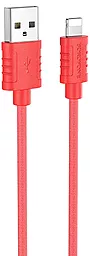 Кабель Borofone BX52 USB-A - Lightning 12w 2.4a 1м cable Red - фото Кабель Borofone BX52 USB-A - Lightning 12w 2.4a 1м cable Red