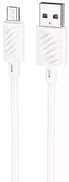 Кабель Hoco X88 Gratified USB-A - micro USB 12w 2.4a 2м cable White - фото Кабель Hoco X88 Gratified USB-A - micro USB 12w 2.4a 2м cable White