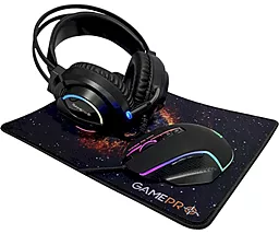 Компьютерная мышка GamePro Gameset 3-in-1 GS890 Black - фото Компьютерная мышка GamePro Gameset 3-in-1 GS890 Black