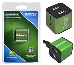 USB хаб Defender QUADRO IRON (83506) - фото USB хаб Defender QUADRO IRON (83506)