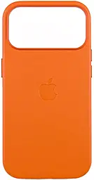 {"ru": "Чехол", "uk": "Чохол"} Leather Case with MagSafe для Apple iPhone 17 Pro  Orange
