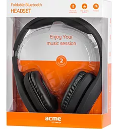 Навушники Acme BH40 Foldable Bluetooth headset Black - мініатюра 9