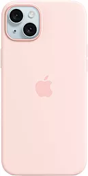Чехол Apple Silicone Case Full with MagSafe and SplashScreen для Apple iPhone 15 Light Pink