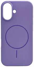 Чехол Silicone Case Full Fine Ring MagSafe для Apple iPhone 16  Elegant Purple