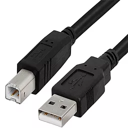 Кабель (шлейф) Kingda USB 2.0 AM/BM 2м черный (KDUSB2002-2M)
