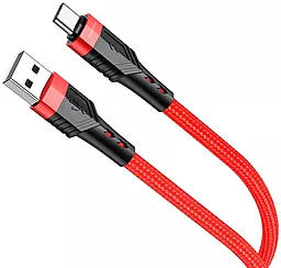 USB Кабель Borofone BU35 15W 3A 1.2M USB Type-C Cable Red