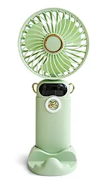 Портативный вентилятор NICHOSI DS 68 1200mAh Green - фото Портативный вентилятор NICHOSI DS 68 1200mAh Green