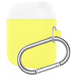 Силиконовый чехол NICHOSI для Apple Airpods Yellow-White (ARM53767)
