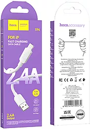 Кабель Hoco X96 USB-A - Lightning 12w 2.4a 1м cable White - миниатюра 5 Кабель Hoco X96 USB-A - Lightning 12w 2.4a 1м cable White - миниатюра 5