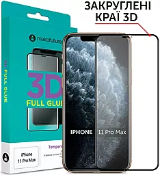 Защитное стекло MAKE 3D Apple iPhone 11 Pro Max Black (MG3DAI11PM)