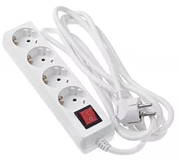 Мережевий фільтр (подовжувач) 2E 4XSchuko 3G1.0*3M білий