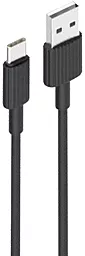 Кабель XO NB156 USB-A - Type-C 12w 2.4a 1м cable Black - фото Кабель XO NB156 USB-A - Type-C 12w 2.4a 1м cable Black