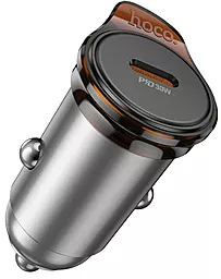 Автомобильное зарядное устройство Hoco NZ16 30w PD USB-C ports car chager gray - фото Автомобильное зарядное устройство Hoco NZ16 30w PD USB-C ports car chager gray