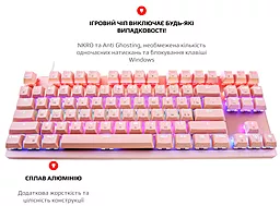Клавиатура Motospeed K82 Hot-Swap Outemu Red USB Pink (mtk82phsr) - миниатюра 4