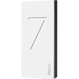 Повербанк Recci RS-7000 7000 mAh White - фото Повербанк Recci RS-7000 7000 mAh White