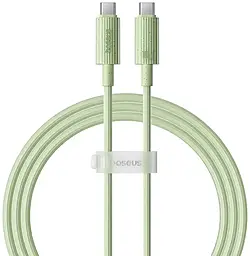 Кабель Baseus Habitat Series USB Type-C - Type-C 100w 5a 2м PD cable Green (P10360202631-01) - фото Кабель Baseus Habitat Series USB Type-C - Type-C 100w 5a 2м PD cable Green (P10360202631-01)