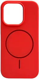 Чехол Silicone Case Full Fine Ring MagSafe для Apple iPhone 13 Pro  Peach