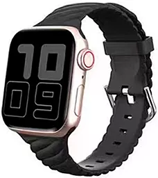 Змінний ремінець для розумного годинника Monochrome Twist для Apple Watch 42 mm, 44 mm, 45 mm, 49mm Black