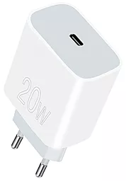 Сетевое зарядное устройство WUW C176 20w PD USB-C fast charger white - фото Сетевое зарядное устройство WUW C176 20w PD USB-C fast charger white