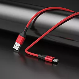 Кабель Hoco X86 Spear USB-A - Type-C 15w 3a 1м cable Red - мініатюра 4 Кабель Hoco X86 Spear USB-A - Type-C 15w 3a 1м cable Red - мініатюра 4