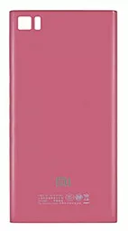 Задняя крышка корпуса Xiaomi Mi3, Original Pink - фото Задняя крышка корпуса Xiaomi Mi3, Original Pink
