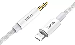 Аудио кабель Hoco UPA19 Aux mini Jack 3.5 mm - Lightning M/M Cable 1 м silver - миниатюра 2