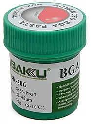 Флюс паста Baku (Sn63Pb37) BK-50G 50г в пластиковій ємності