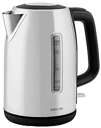 Электрочайник Sencor Series 7000, 1,7л, Strix, металл, белый - фото Электрочайник Sencor Series 7000, 1,7л, Strix, металл, белый