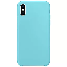 Чехол 1TOUCH Silicone Soft Cover Apple iPhone XS Max Ice Blue