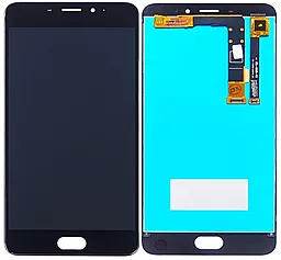 Дисплей Meizu M1e, M3e (A680) з тачскріном, оригінал,  Black