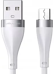 Кабель USB Jellico A17 15W 3.1A micro USB Cable White