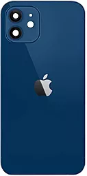 Задняя крышка корпуса Apple iPhone 12 Mini со стеклом камеры Blue - фото Задняя крышка корпуса Apple iPhone 12 Mini со стеклом камеры Blue