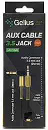 Аудио кабель Gelius L-shaped AUX mini Jack 3.5mm M/M Cable 1 м black - миниатюра 4