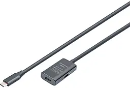USB Type-C удлинитель Digitus Active USB3.2 Type-C - USB Type-C M/F 5м чёрный (DA-73108) - фото USB Type-C удлинитель Digitus Active USB3.2 Type-C - USB Type-C M/F 5м чёрный (DA-73108)