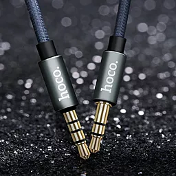 Аудио кабель, с микрофоном Hoco UPA04 AUX mini Jack 3.5mm M/M Cable 1 м gray - миниатюра 7