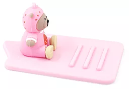 Подставка для телефона NICHOSI Mobile Stand Bracket Pink Bear - миниатюра 2