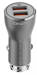 Автомобильное зарядное устройство LDNio C407 18w 2xUSB-A ports car charger + Lightning cable silver - фото Автомобильное зарядное устройство LDNio C407 18w 2xUSB-A ports car charger + Lightning cable silver