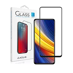 Защитное стекло ACCLAB Full Glue Xiaomi Poco X3 Pro Black (1283126511851)