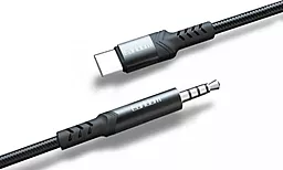 Аудіо кабель Earldom ET-AUX38 Aux mini Jack 3.5 mm - USB Type-C M/M Cable 1 м black - мініатюра 2