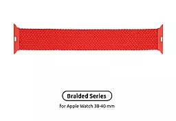 Ремінець ArmorStandart Braided Solo Loop Size 2 120мм для Apple Watch 38mm/40mm/41mm Red (ARM58069)