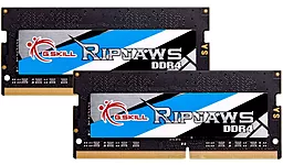 Оперативна пам'ять для ноутбука G.Skill 32 GB (2x16GB) SO-DIMM DDR4 3200 MHz Ripjaws (F4-3200C22D-32GRS)